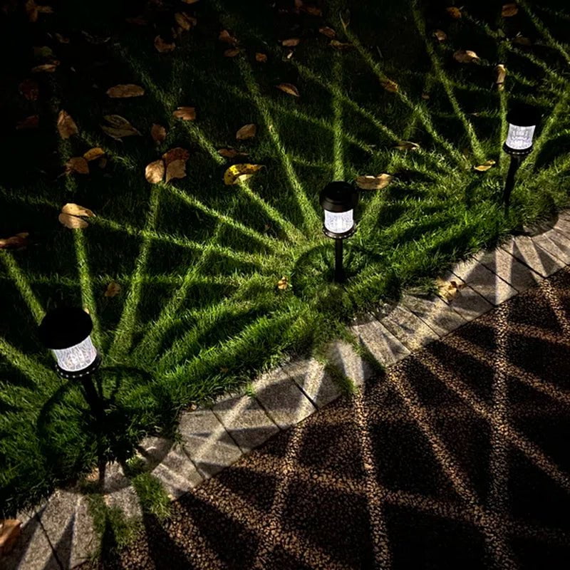 Solar Powered Integrated LED Garden Pathway Light Pack(Set of 6)