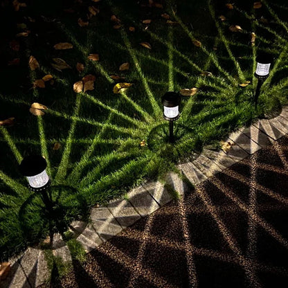 Solar Powered Integrated LED Garden Pathway Light Pack(Set of 6)
