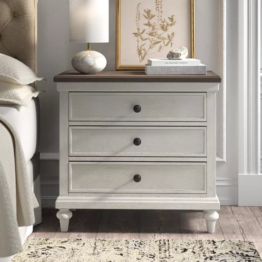 Carol Solid Wood Nightstand