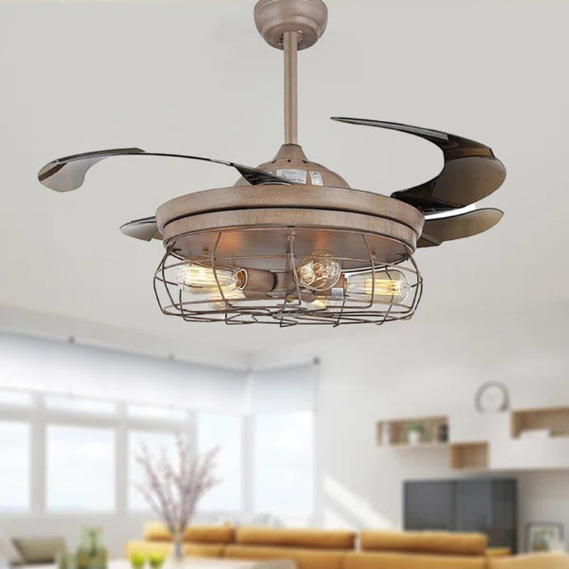 Esto 45'' Ceiling Retractable Blade Fan Lamp with Remote