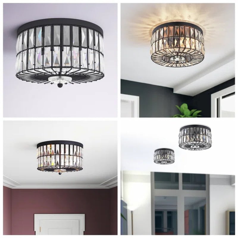 Paloma Crystal Flush Mount