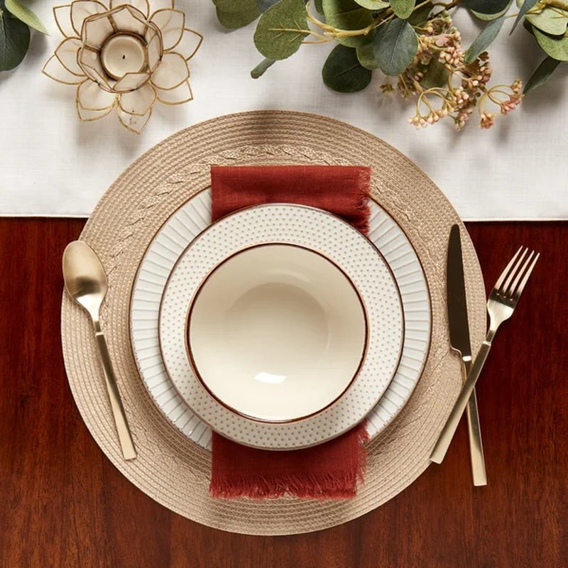 Hub Stoneware Dinnerware Set - Service for 4