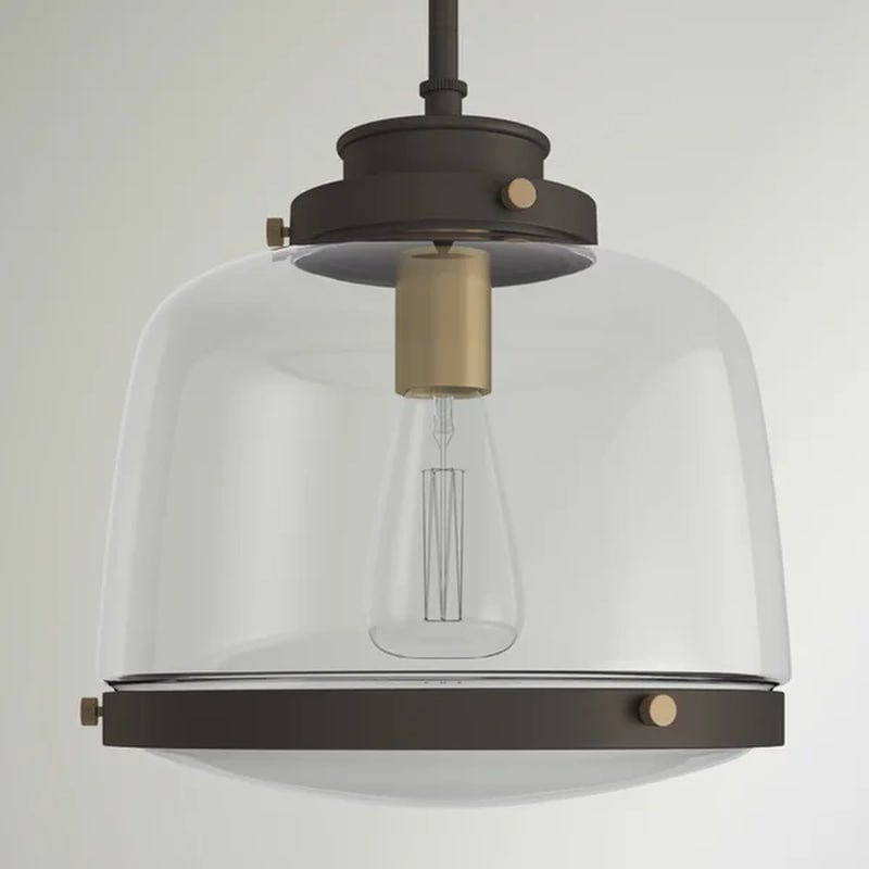 Lupe 1 - Light Single Schoolhouse Pendant
