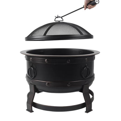 Trollinger 24.8'' H X 27.17'' W Steel Wood Burning Outdoor Fire Pit