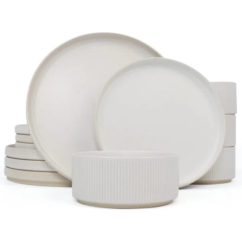 Paytan Stoneware Dinnerware Set - Service for 4