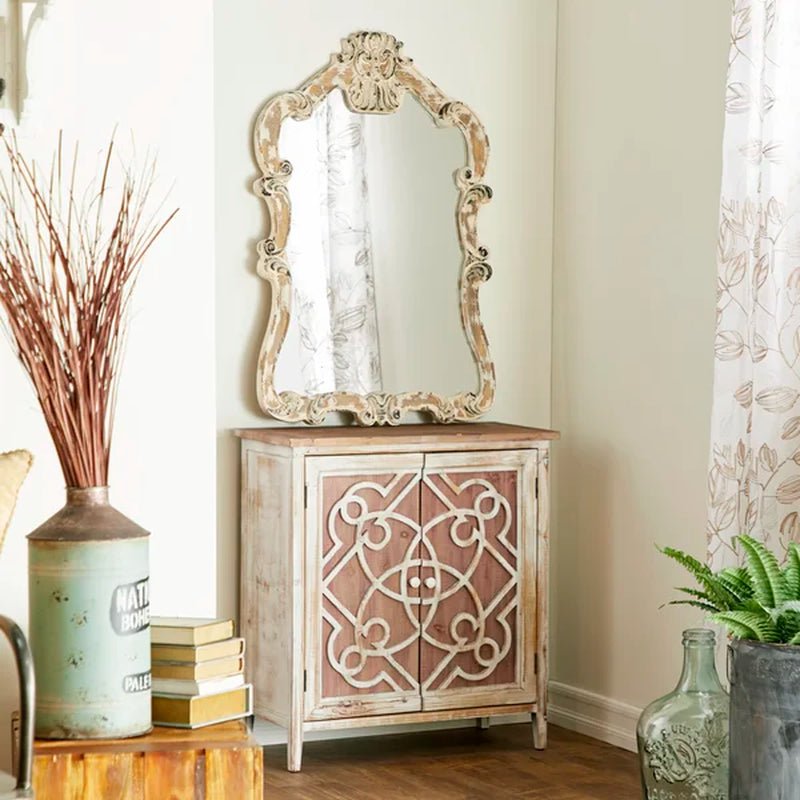 Czarnecki 31'' Tall Solid Wood Accent Cabinet