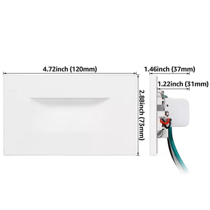 Essential Integrated LED Hardwired 120V Deck Light for Landscape Stair Step Indoor/Outdoor