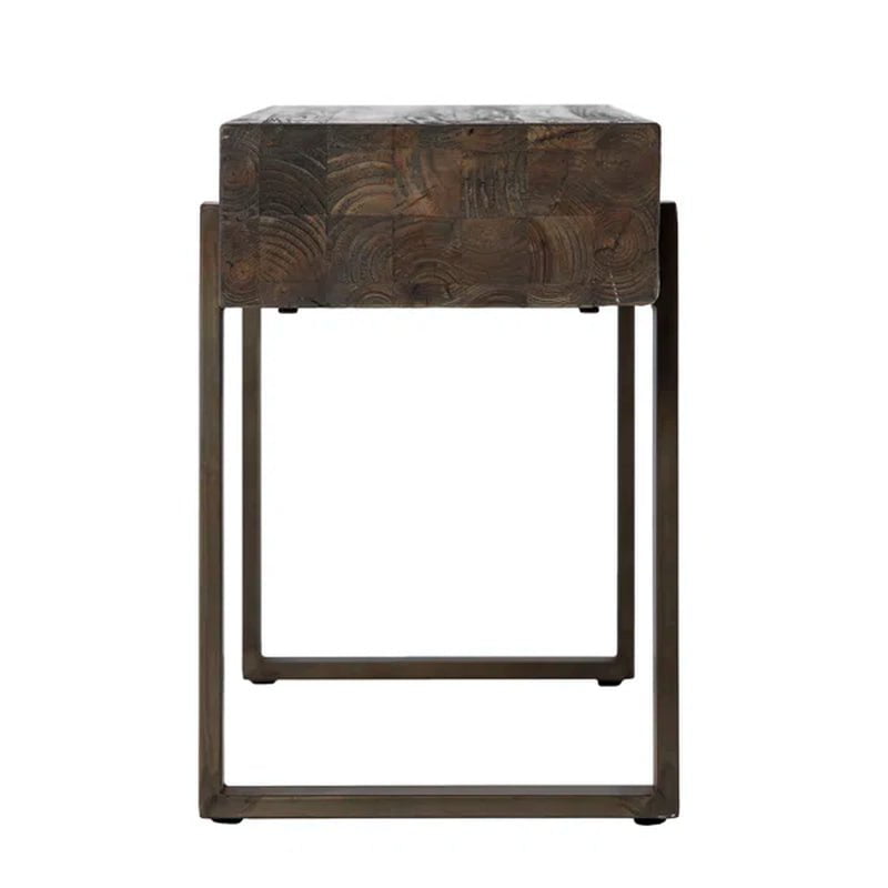 Radabaugh Rustic Industrial Reclaimed Wood Bench