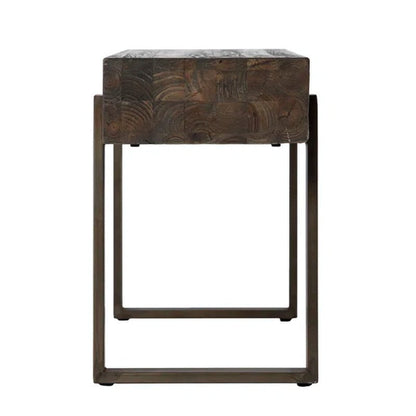 Radabaugh Rustic Industrial Reclaimed Wood Bench