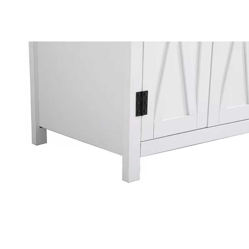 Williamston 36'' Free-Standing Single Bathroom Vanity with Engineering Stone Vanity Top