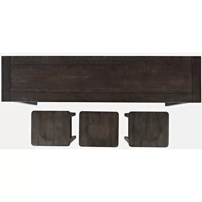 Flournoy 3 - Person Counter Height Pine Solid Wood Dining Set